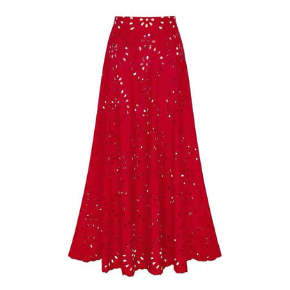 Mellin Swimsuit With Skirt In Red