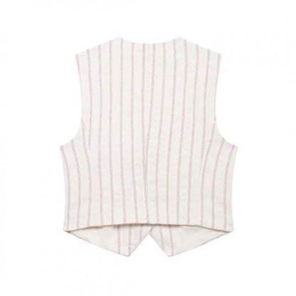 Tarly Striped Summer Coord Set In White