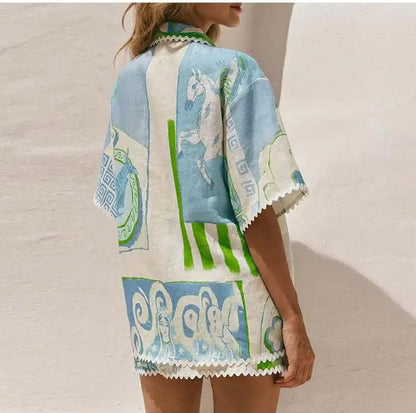 Trixie Printed Summer Coord