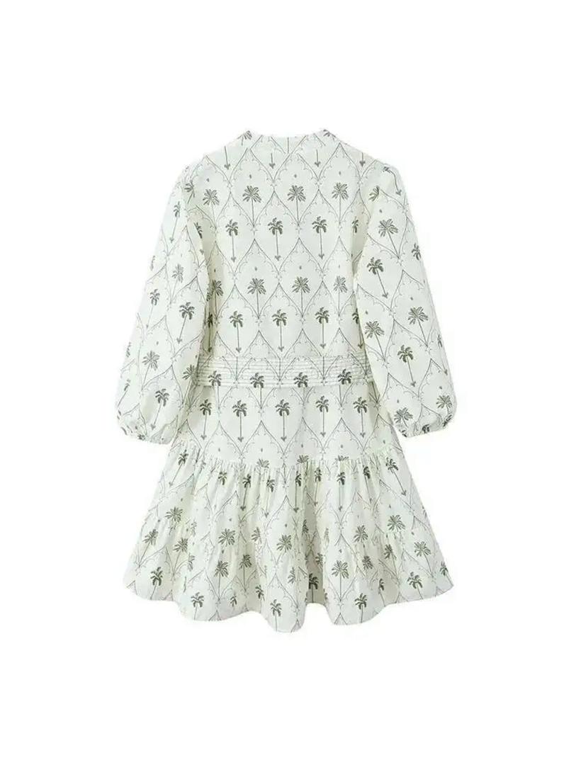 Zoey Summer Holiday Dress In Beige