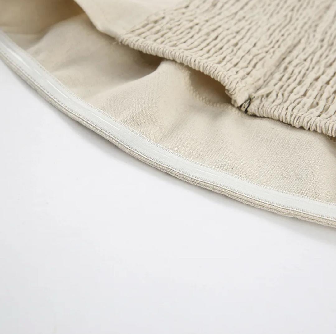 Maisie Offshoulder Holiday Tube Dress In Beige