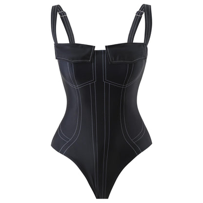 Deris Swimsuit With Pants In Black