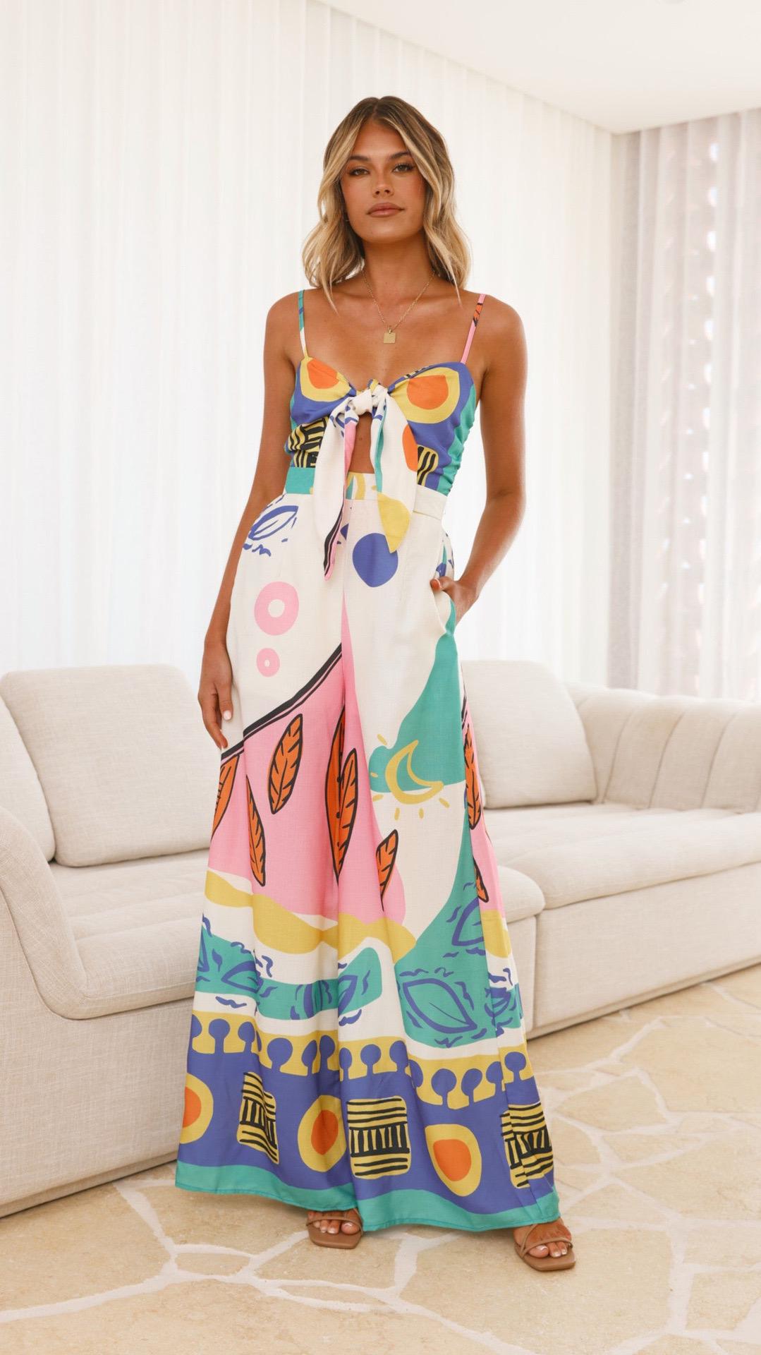 Della Statement Printed Jumpsuit