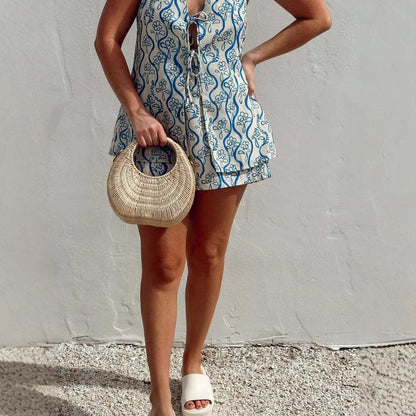 Catelin Summer Coord Set In Blue