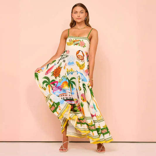 Paradise Printed Summer Dress