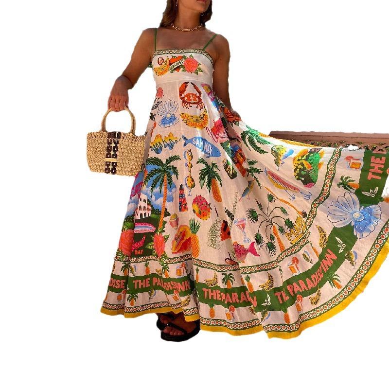 Paradise Printed Summer Dress