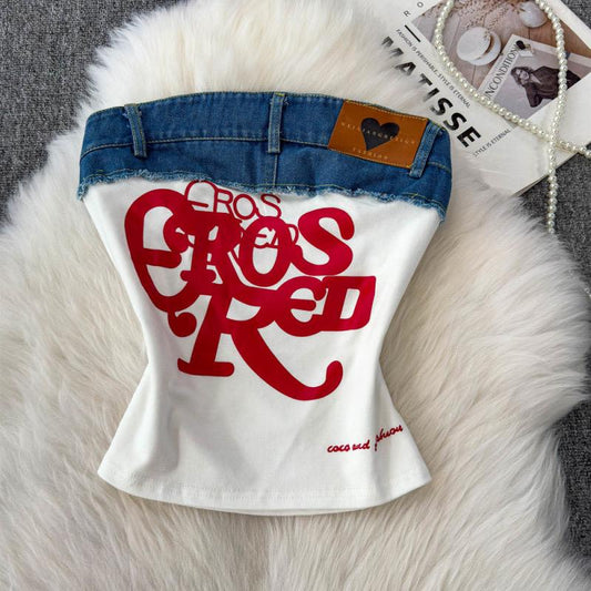 Ross Offshoulder Crop Top In White