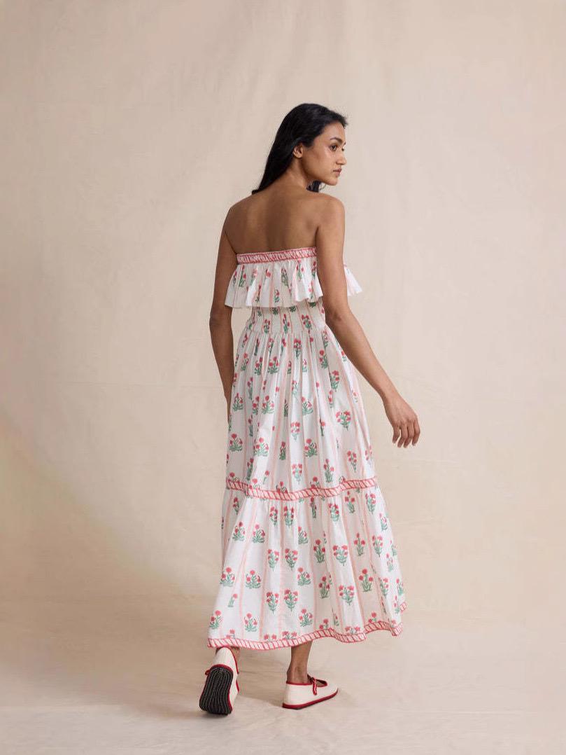 Henna Offshoulder Floral Dress