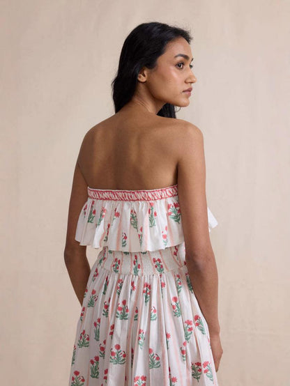 Henna Offshoulder Floral Dress