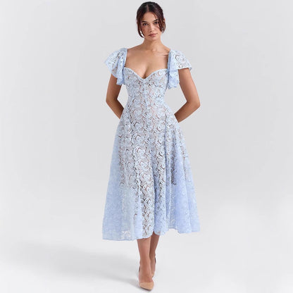 Tena Luxury Lace Midi Dress