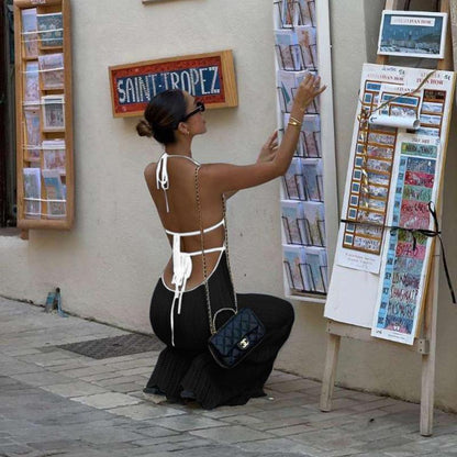 Sassa Luxe Soft Knit Dress In Black