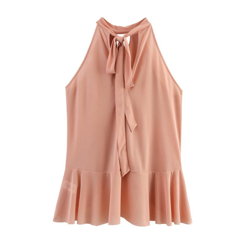 Hena Ruffled Summer Top In Pink