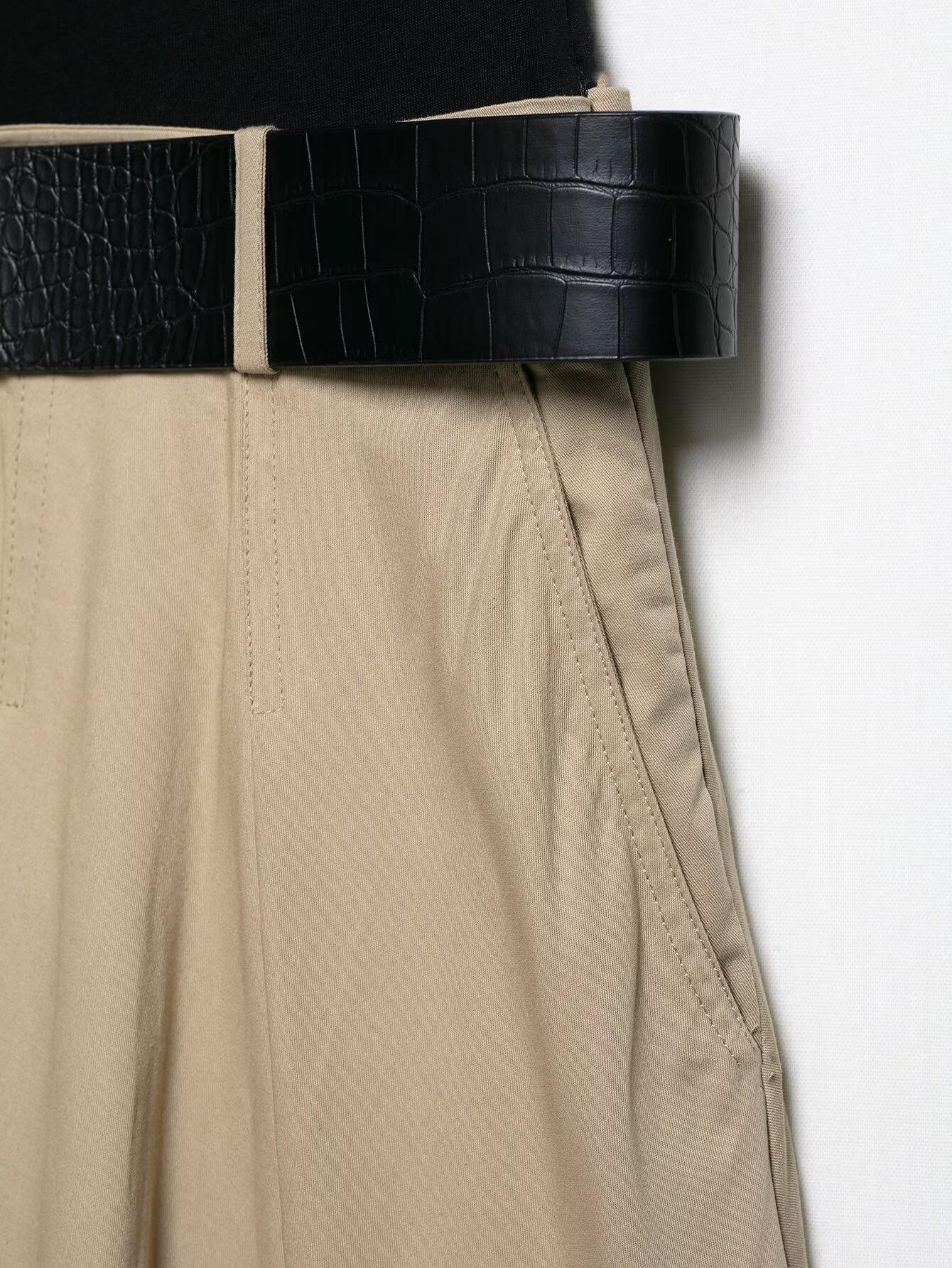 Lucy Luxe Elegant Pleated Dress  With Belt