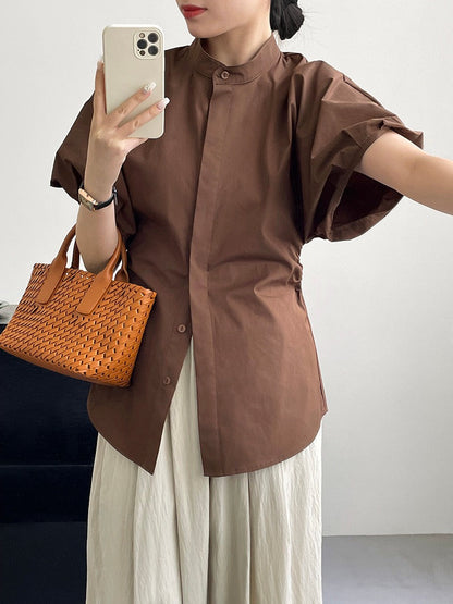 Kayno Statement Formal Shirt In Brown