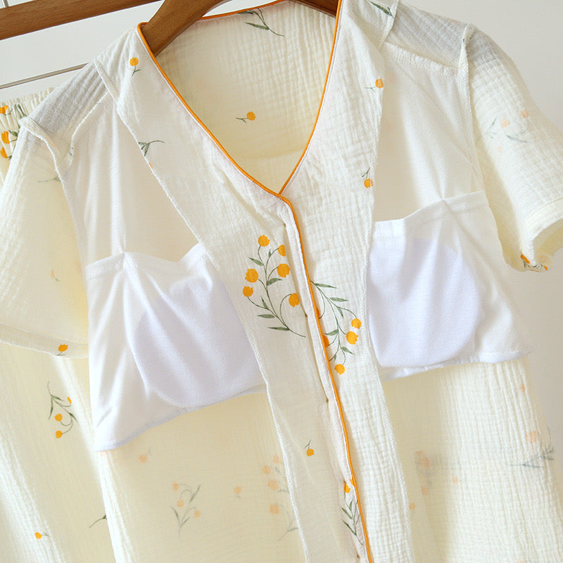 Sarena Floral Cotton Padded Nightsuit