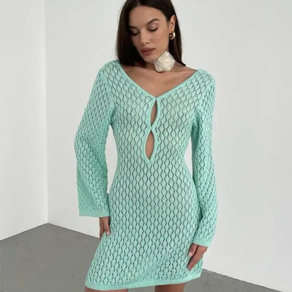 Layla Soft Crochet Dress- Resortwear