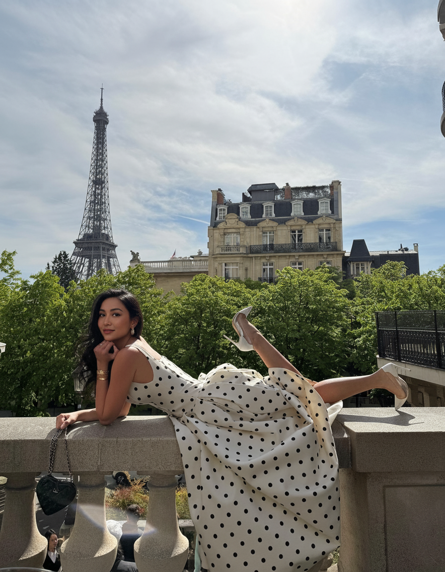 Neiman Polka Summer Holiday Maxi Dress