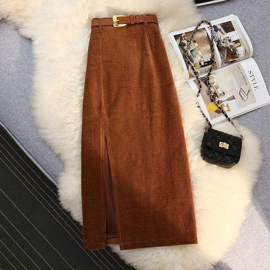 Lucas Statement Skirt In Brown