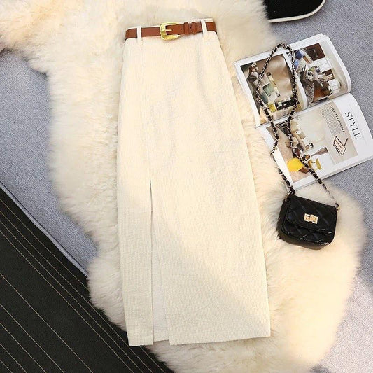 Lucas Statement Skirt In Off White