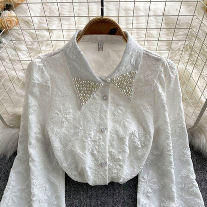 Sebia Embroidered Blouse In White