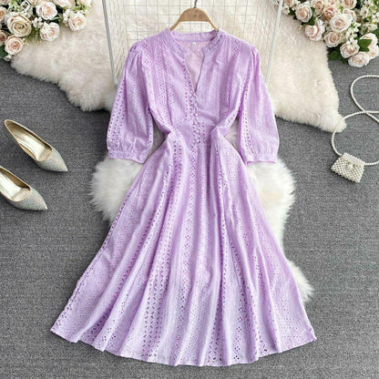 Eloise Summer Dress In Lilac