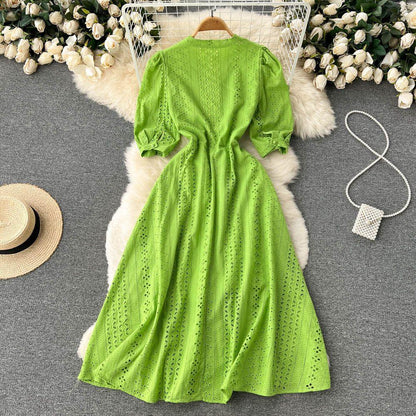 Eloise Summer Dress In Green