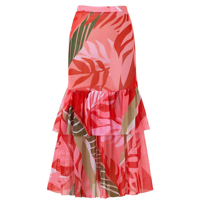 Evanna Swimsuit With Ruffled Skirt