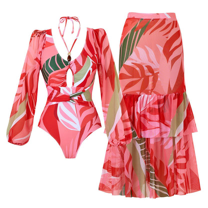 Evanna Swimsuit With Ruffled Skirt