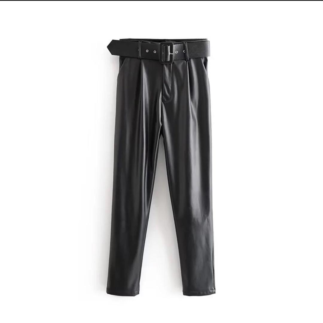 Raey Leather Pants  In Black