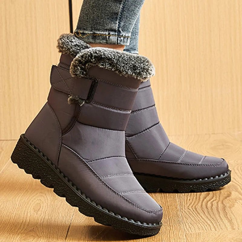 Waterproof Winter Snow Boots In Grey