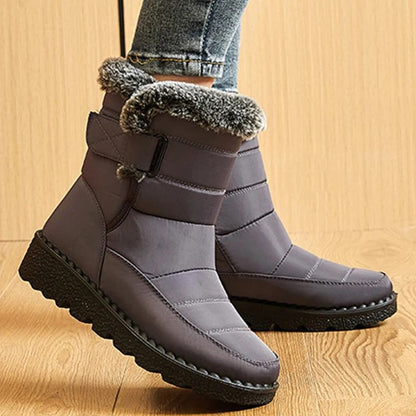 Waterproof Winter Snow Boots In Grey