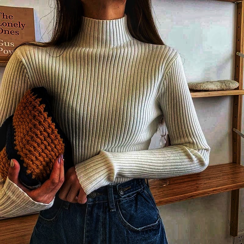 Champel Statement  Turtleneck Sweater