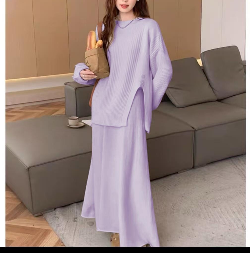 Sorella Winter Coord Set - Set Of Skirt And Sweater