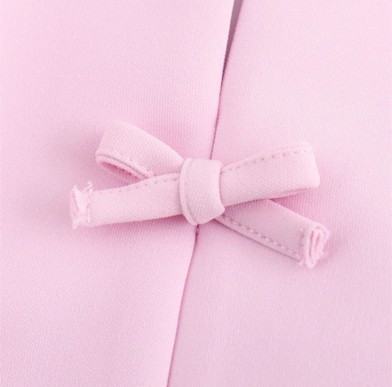 Hilton Statement Vest Knot Top In Pink