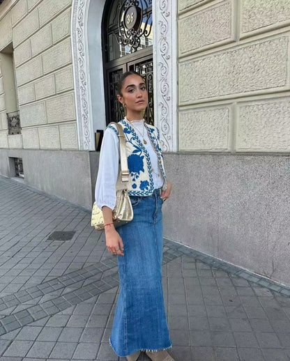 Sarai Statement Vest Top