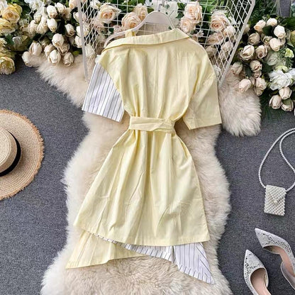 Two Tone Shirt Dress