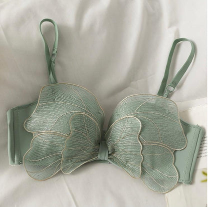 Butterfly Bralettes In Green