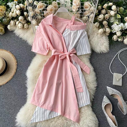 Two Tone Shirt Dress